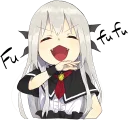 Sticker from A little girl Sticker (Vampire) ENG :: @line_stickers