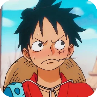 😒 emoji Monkey D. Luffy ➩ @Earth928B Telegram sticker 8 of 60
