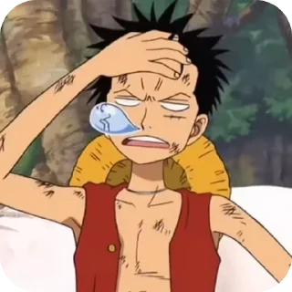 😮‍💨 emoji Monkey D. Luffy ➩ @Earth928B Telegram sticker 23 of 60