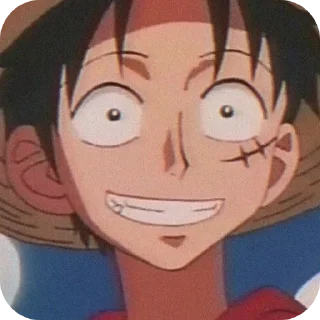 😁 emoji Monkey D. Luffy ➩ @Earth928B Telegram sticker 24 of 60