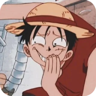 🤣 emoji Monkey D. Luffy ➩ @Earth928B Telegram sticker 16 of 60
