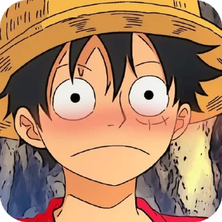 😊 emoji Monkey D. Luffy ➩ @Earth928B Telegram sticker 7 of 60