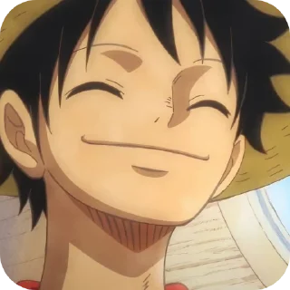 😊 emoji Monkey D. Luffy ➩ @Earth928B Telegram sticker 10 of 60