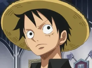 😕 emoji Monkey D Luffy Telegram sticker 5 of 120