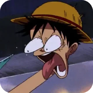 😵 emoji Monkey D. Luffy ➩ @Earth928B Telegram sticker 20 of 60