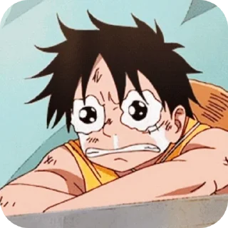 😭 emoji Monkey D. Luffy ➩ @Earth928B Telegram sticker 11 of 60