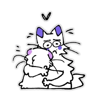 Sticker from Аниме кошки для настоящих мужчин