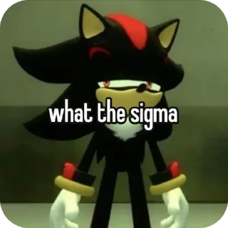 🤨 emoji Shadow the hedgehog - @Qwez_i Telegram sticker 17 of 120