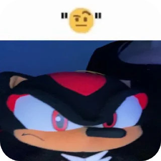 🤨 emoji Shadow the hedgehog - @Qwez_i Telegram sticker 11 of 120