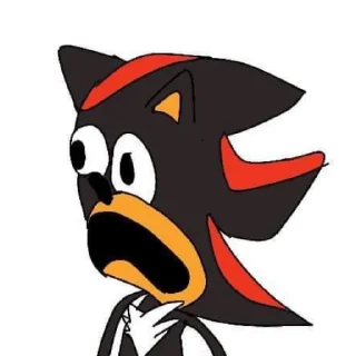 😧 emoji Shadow the hedgehog - @Qwez_i Telegram sticker 16 of 120