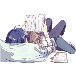 Sticker from Обнимашки~ @stikers_animeLove