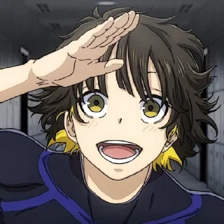 🥰 emoji Бачира Мегуру/Синяя тюрьма Telegram sticker 9 of 60