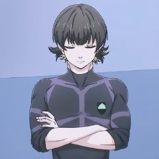 🤔 emoji Бачира Мегуру/Синяя тюрьма Telegram sticker 10 of 60