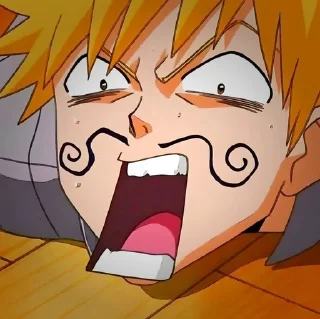 👨‍🦰 emoji Ichigo XD Author-@JoJoValentine Telegram sticker 21 of 25