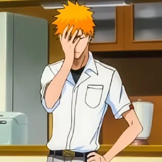 🤦‍♂ emoji Ichigo XD Author-@JoJoValentine Telegram sticker 24 of 25