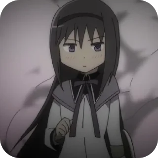 Sticker from Homura Akemi 🕸️ @MadokaMagicaDailyConfession