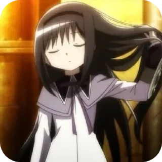 Sticker from Homura Akemi 🕸️ @MadokaMagicaDailyConfession