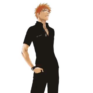 😒 emoji Ichigo Kurosaki By Shewlan Telegram sticker 16 of 37