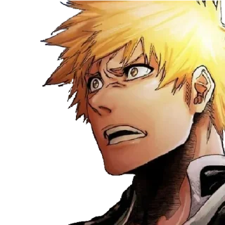 😟 emoji Ichigo Kurosaki By Shewlan Telegram sticker 12 of 37
