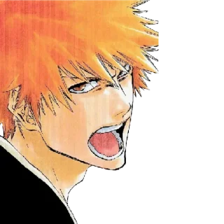😠 emoji Ichigo Kurosaki By Shewlan Telegram sticker 3 of 37
