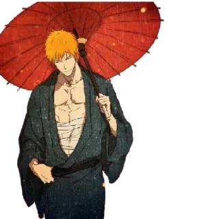 😌 emoji Ichigo Kurosaki By Shewlan Telegram sticker 11 of 37