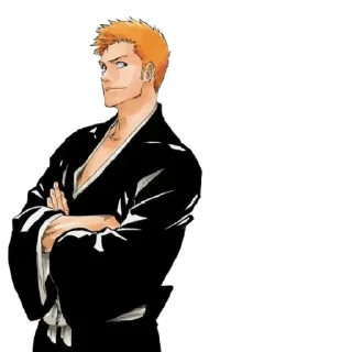😏 emoji Ichigo Kurosaki By Shewlan Telegram sticker 1 of 37