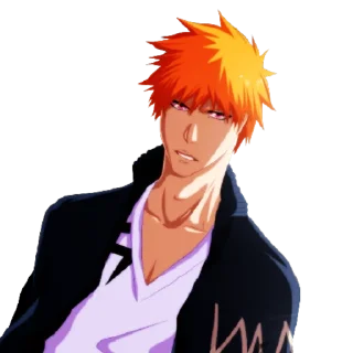 😠 emoji Ichigo Kurosaki By Shewlan Telegram sticker 20 of 37