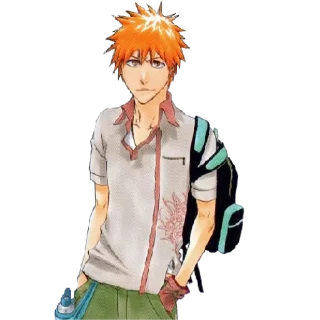 🙂 emoji Ichigo Kurosaki By Shewlan Telegram sticker 6 of 37