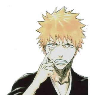 😜 emoji Ichigo Kurosaki By Shewlan Telegram sticker 2 of 37