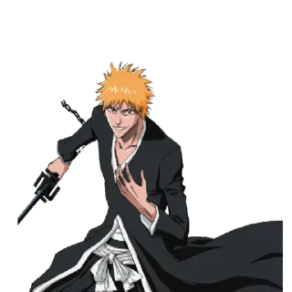 😏 emoji Ichigo Kurosaki By Shewlan Telegram sticker 23 of 37