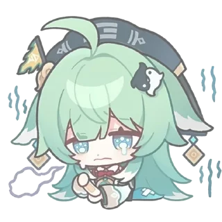 🍵 emoji ㅤׄ ㅤ 𝒸hibi 𝒽sr   ᨒ  pt 2 : @lirrameow Telegram sticker 5 of 120