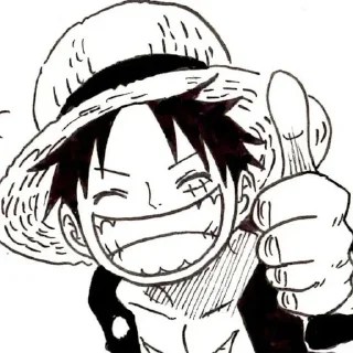 🛸 emoji Luffy -> @Earth928B Telegram sticker 9 of 22