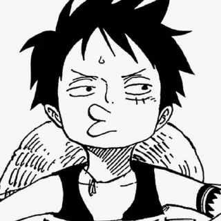 🛸 emoji Luffy -> @Earth928B Telegram sticker 10 of 22