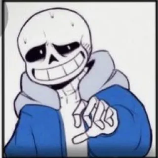 Sticker from Sans