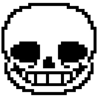 💀 emoji Sans. Telegram sticker 5 of 44