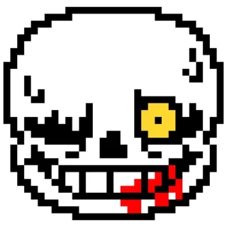 💀 emoji Sans. Telegram sticker 6 of 44