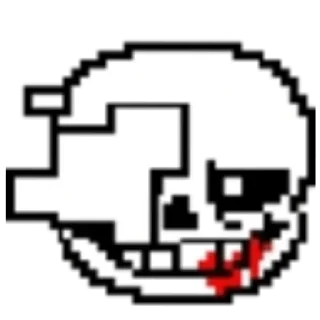 💀 emoji Sans. Telegram sticker 16 of 44