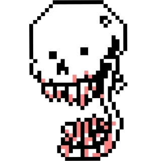 💀 emoji Sans. Telegram sticker 23 of 44