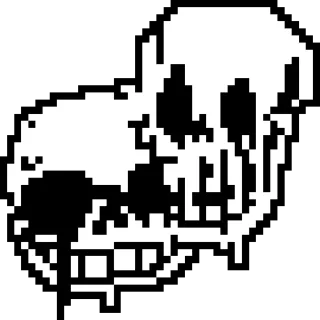 💀 emoji Sans. Telegram sticker 12 of 44