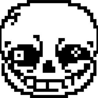 💀 emoji Sans. Telegram sticker 8 of 44
