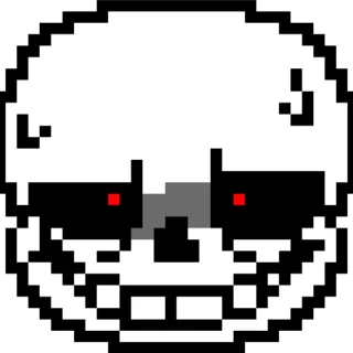 💀 emoji Sans. Telegram sticker 9 of 44