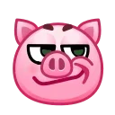 😏 emoji Pig Emoji @svinobot_news Telegram sticker 14 of 40