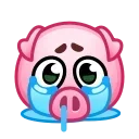 😢 emoji Pig Emoji @svinobot_news Telegram sticker 3 of 40