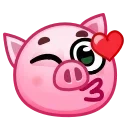 😘 emoji Pig Emoji @svinobot_news Telegram sticker 8 of 40