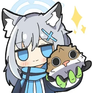 Sticker from Sunaookami Shiroko