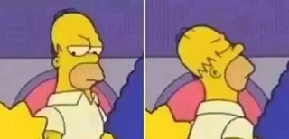 😒 emoji Simpsons_1 Telegram sticker 1 of 42