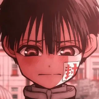 😞 emoji Ханако кун @anime_stickerr Telegram sticker 16 of 20