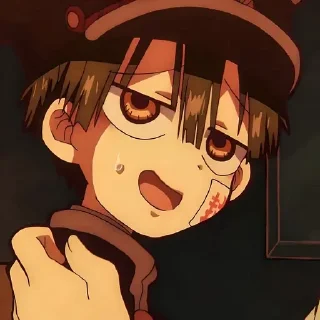 😓 emoji Ханако кун @anime_stickerr Telegram sticker 6 of 20