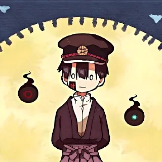 😐 emoji Ханако кун @anime_stickerr Telegram sticker 11 of 20