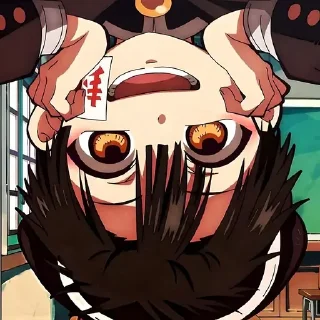 🙃 emoji Ханако кун @anime_stickerr Telegram sticker 4 of 20